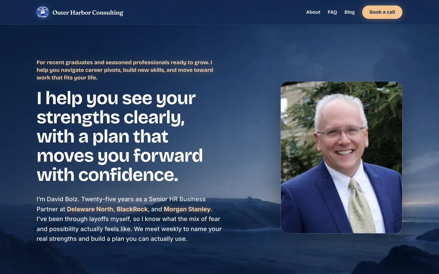 outerharborcoach.com before the rework